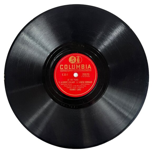Frankie Carle At The Piano Hindustan 10in Shellac 78 RPM Columbia 35570 Vintage - Picture 3 of 4